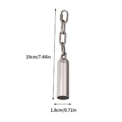 Stainless Steel Parrot Bell Toy Solid Bird Cage Climbing Heavy Duty Swing Funny
