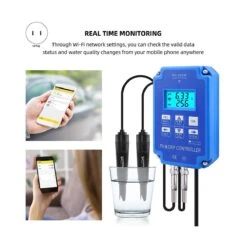 Digital Ph Wifi Orp Redox 2 In 1 Controller Monitor Output Power Control Electrode Probe Bnc For Aq