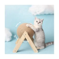 Pet Scratching Ball Toy Kitten Sisal Rope Ball Board Grinding Paws Toys Scratcher Wear-resistant Pe