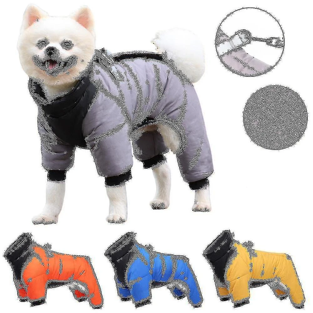 Winter Pet Dog Clothes Waterproof Dog Coat With D Ring Warm Pet Clothing For Medium Dogs Puppy Jacket Dog Coat Four Leg Jumpsuit XXXL - Image 5