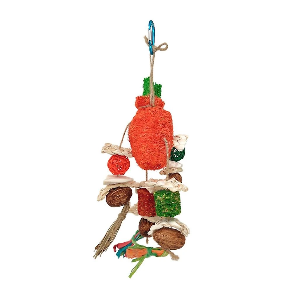 Pet Bird Tooth Chew Toy Natural Straw Beads Corncob For Cockatiel Conure - Image 4